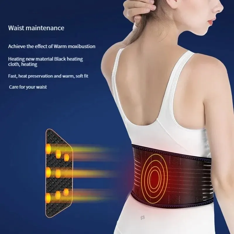 Self-Heating Belt 4 Steel Plate Waist Protection Heat Moderate Temperature Body Protects Effects