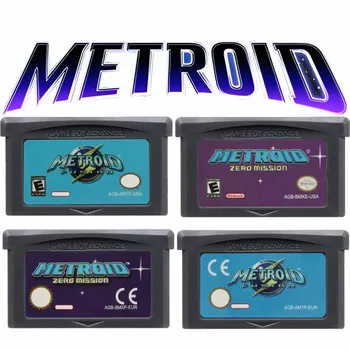32-bit Video Game Cartridge Console Card  Metroid Series GBA Game Fusion Zero Mission for GBA/NDS/USA/EUR Version 1