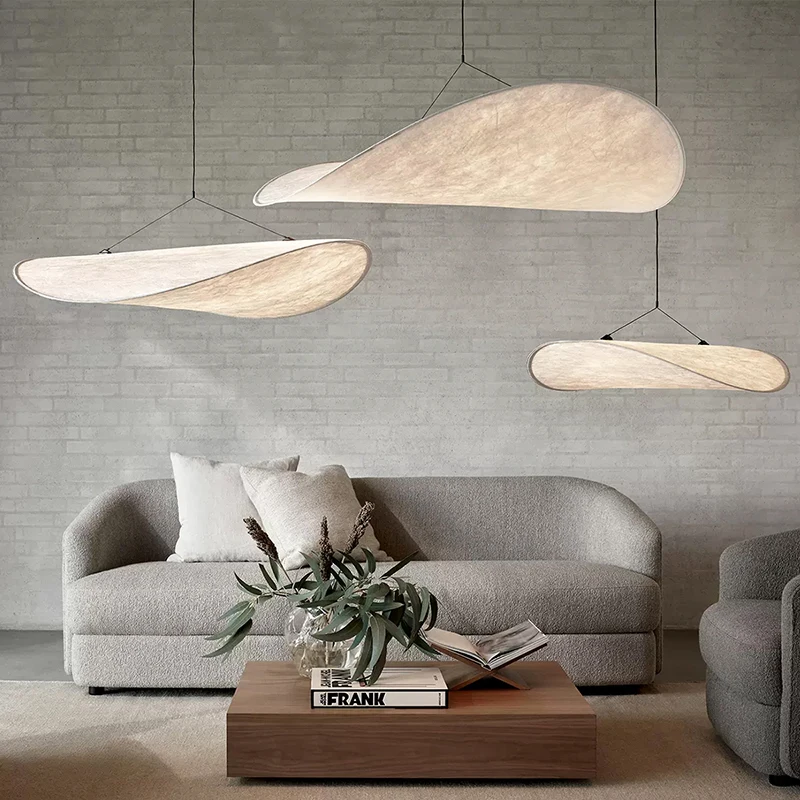Nordic Tense Chandelier LED Ceiling Chandelier for Living Room Home Decor Adjustable Handmade Silk LED Pendant Hanging Lamp pendant lights,ceiling light,pendant lamp,chandelier lighting