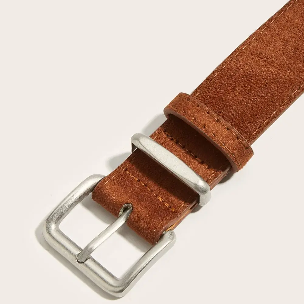 Maillard-Stil Wildleder-Gürtel Trendiges Luxus-Design Business-Taillengürtel Vielseitiger Freizeitgürtel für Hosen und Kleider Geschenke – Detail 2