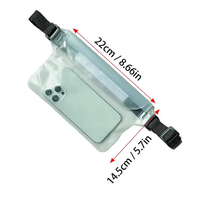 Waterproof Dry Bag Pouch For Phone Bag Adjustable Waist Strap Shoulder Bags Underwater Case For Beach Swimming Water Sports 6