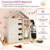 Kids Dress Up Storage, Open Hanging Armoire Closet with Storage Bins, Shelves, Side Baskets, Kids Dress Up Rack for Kids Room 4