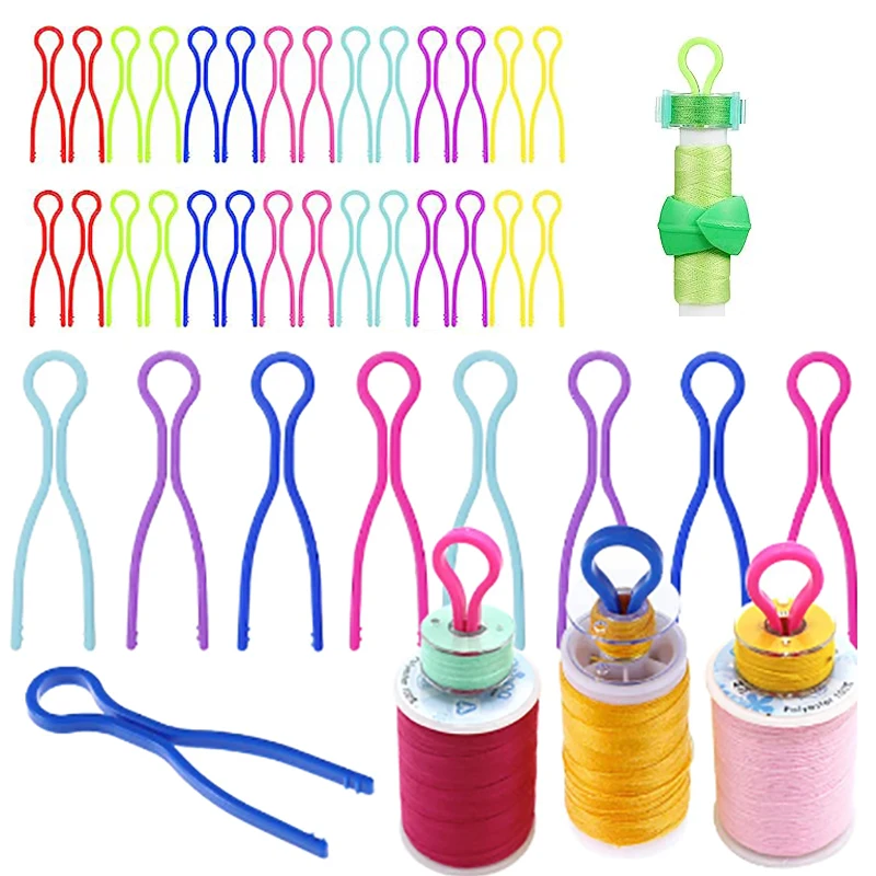 10/30Pcs Bobbin Thread Holder Thread Buddies Bobbin Clips Clamp for