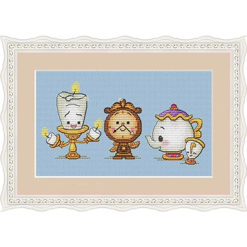 MM210204 Home Fun Cross Stitch Kit Package Greeting Needlework Counted Cross-Stitching Kits Joy Sunday Kits Embroidery