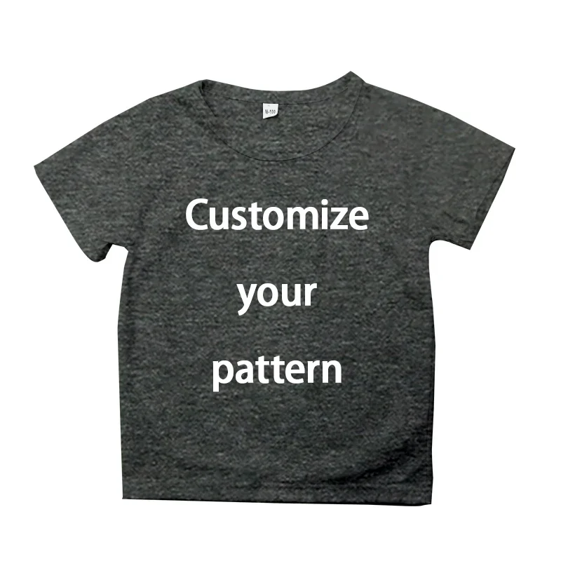 Children Girl Boy T-shirt Custom Diy Pattern Logo Funny Casual Tops Tees DIY Name Logo Picture Text Child Girl Boy T-shirts 3