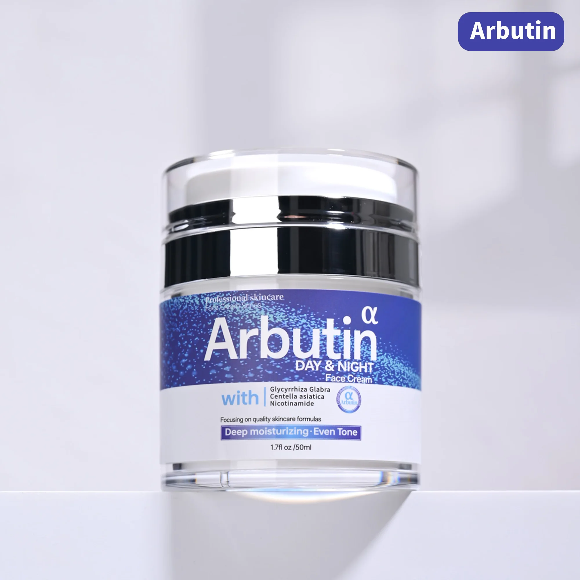 50g Arbutin Whitening Skin Day&Night Whitening&Moisturizing Glycyrrhiza Glabra Extract Nicotinamide Face Cream