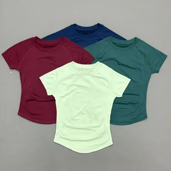 HISTELLO Workout Shirts Women Short Sleeve Soft Lightweight Slim Fit Athletic Tops Gym Fitness Yoga Running Sports Top 1