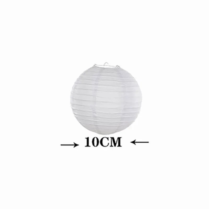 5/10/20pcs Round Chinese Paper Ball Lampion Hanging White Wedding Decoration Paper Lantern Lampshade Birthday Party Favor Decor