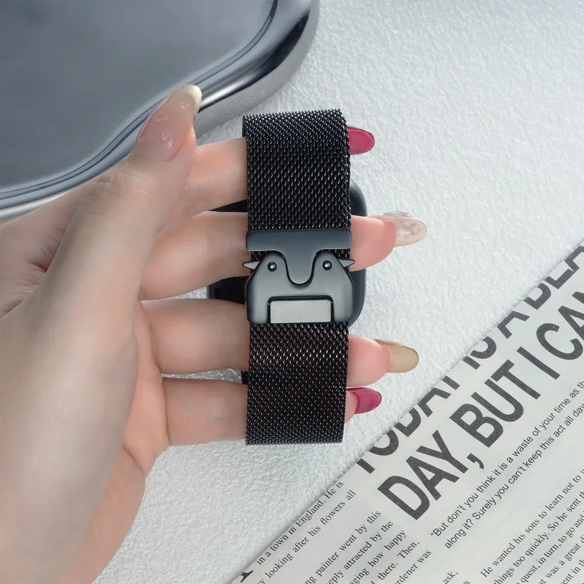 Premium 316L Stainless Steel Metal Watch Band Strap Bracelet - Universal Fit Strap Accessories