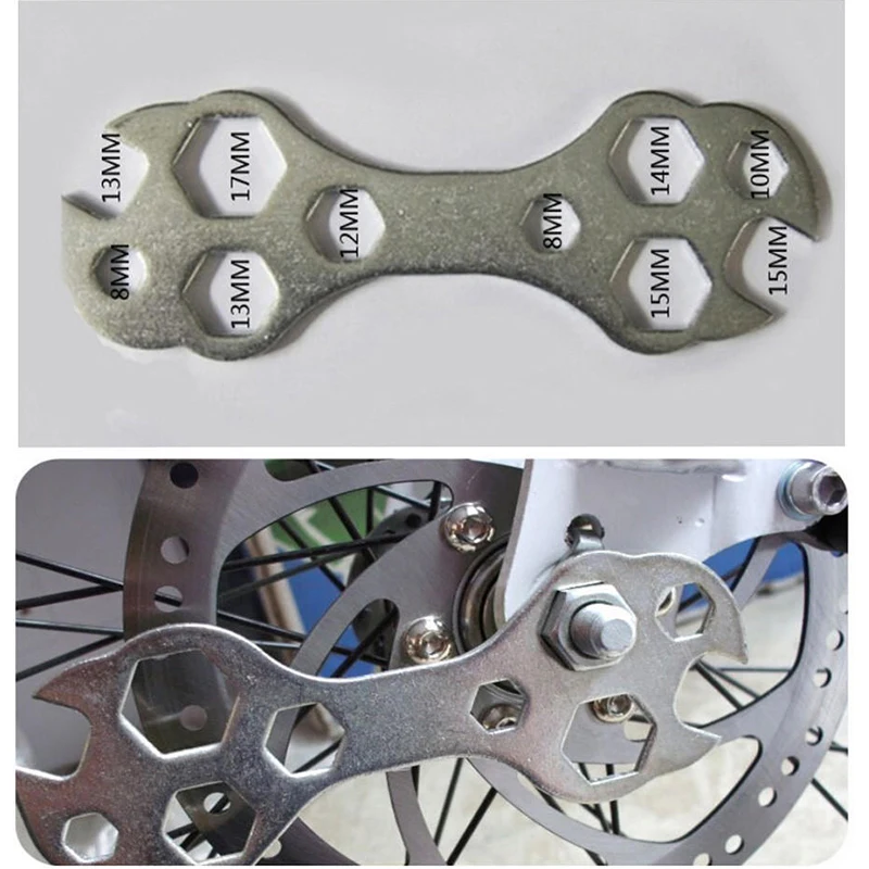 

Multitool Portable Wrench 8-15mm Hex Wrench Spanner Bicycle Repair Hand Tools