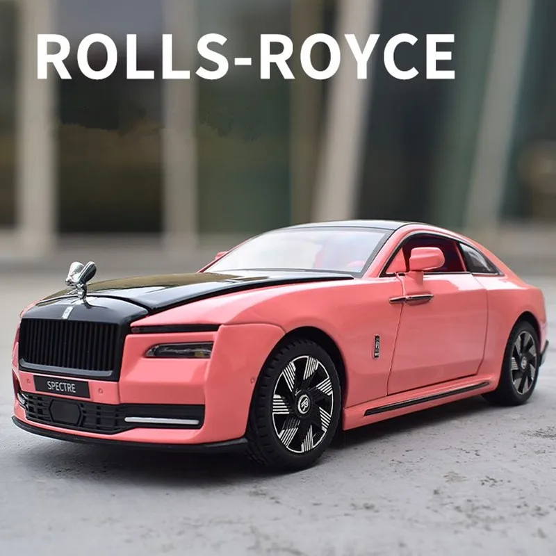 

Модель автомобиля из сплава 1:24 Rolls Royce Spectre, литые металлические игрушки, литые игрушки, коллекционные подарки