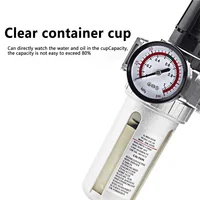 ตัวควบคุมตัวกรองอากาศวาล์วควบคุมการแยกน้ำน้ำมันสำหรับคอมเพรสเซอร์นิวเมติก SFC400 1/2 SFC300 3/8 SFC200 1/4 4