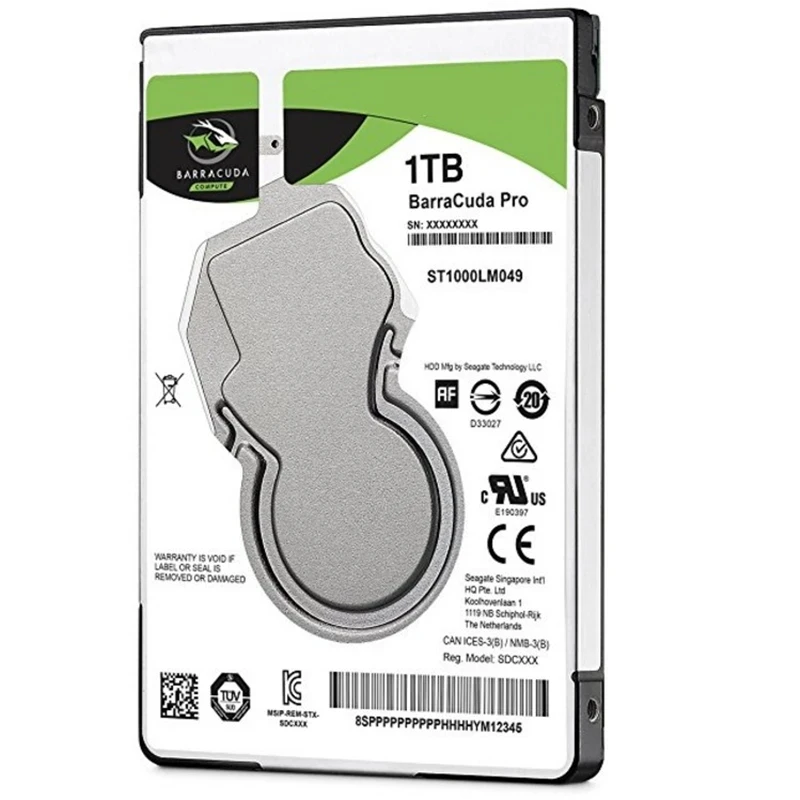 HDD For Seagate BarraCuda 1TB 2.5" SATA 6 Gb/s 7.2K For Laptop Hard Disk ST1000LM049