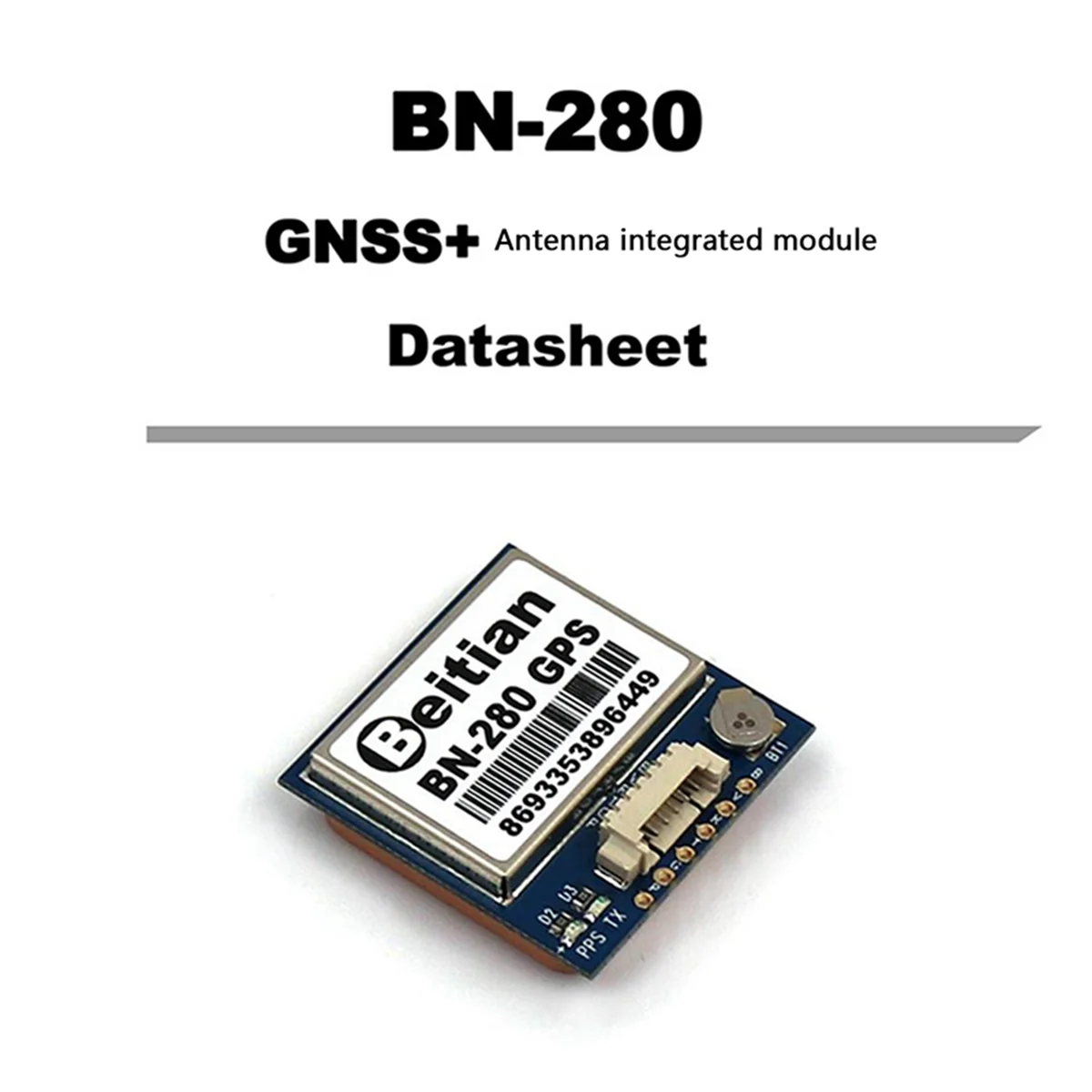 2X GPS Module BN280 GPS+GLONASS Beidou 5V TTL Level For RC Long Range FPV Racing Drone Airplane-A74Z