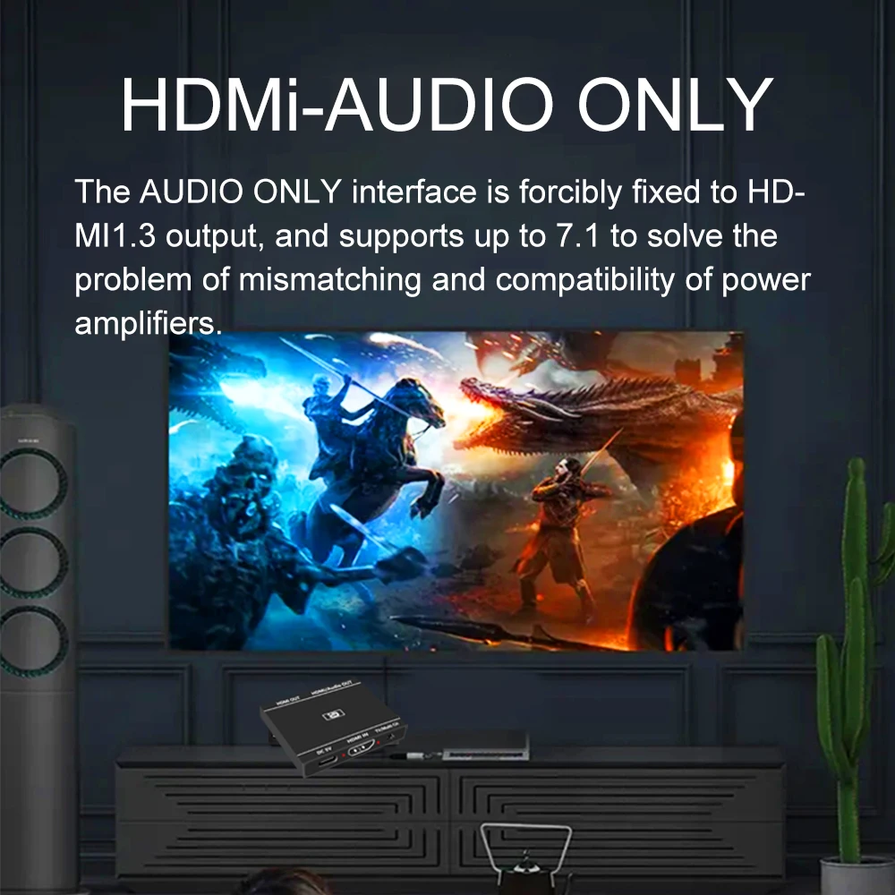 Hdmi 2.0b 1x2 й 4K @ 60HZ UHD 1 In 2 Out, HDMI ȣȯ   HDCP Crack 7.1CH Dolby Atmos PS TV ڽ