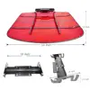 Tractor ROPS Canopy Umbrella Canopy High-Density Thermoplastic  Canopy Universal Mounting Bracket Resilient Non-Fading Durable 6