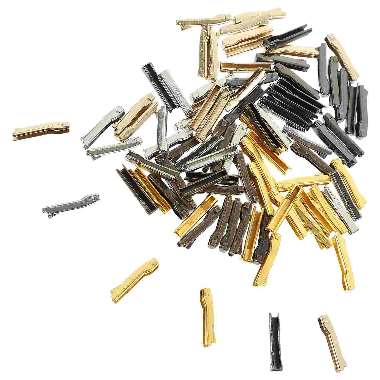 

50 Pairs of Zipper Stops Clothes Zipper Repairing Kits Zipper Stops for Repairing Zipper Supplies
