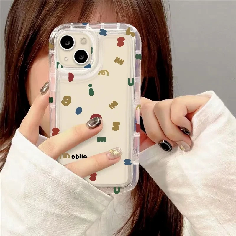 Black Letters Shockproof Case