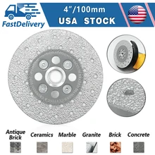 

SHDIATOOL 1pc Diamond Cup Wheel 4''/105mm Cutting & Grinding 5/8-11 Flange Grinding Disc Abrasives Concrete Tools Grinder Wheel