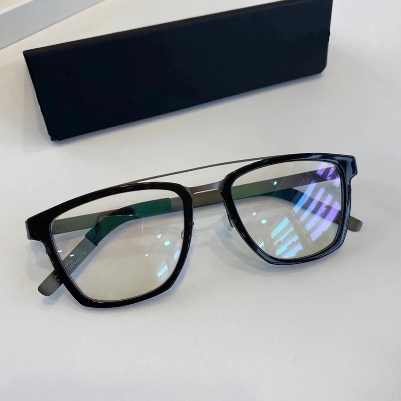 Dänemark Pilot Brille Rahmen Männer Frauen Titan acetat 4507 ultraleichte schrauben lose Brille Doppels trahl Brillen Rezept – Detail 17