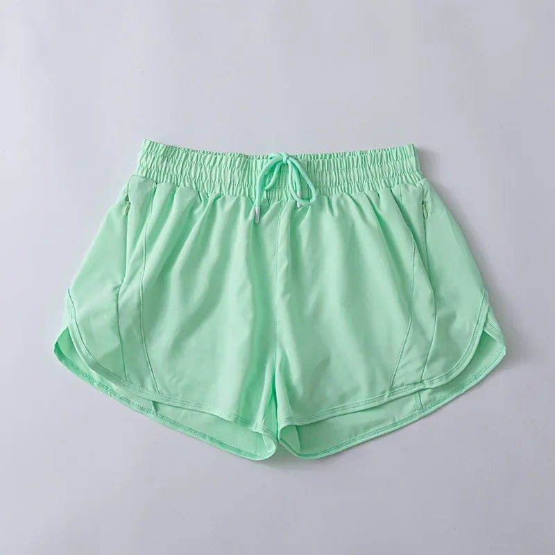 Lemon Biker Shorts Women Mesh Shorts Tennis Female Sports 2022 Trend High Waist Gym Running Fake Two Pants Training Clothes