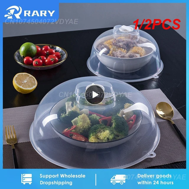 Plastic microwave heating insulation dish cover heat resistant food  universal food hot plate food cover plastic cover