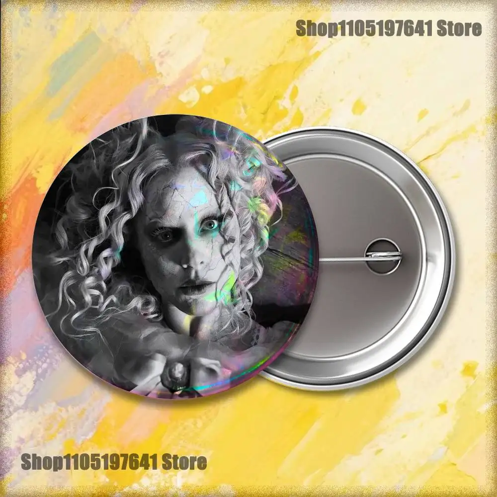 GagaS Creative Round Badge Pin – Stylish Accessory