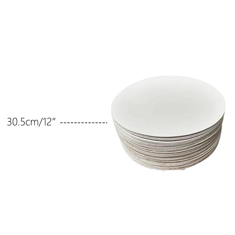 ZEONHEI 50-Pack Gold Cake Boards – 8 Inch Greaseproof Round Cardboard Bases For Decorating