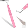 New 1Pc Eyelash Tweezers Anti-static Non-magnetic Professional Pincet 3D Eyelash Extension Tweezer 100% Closure Makeup Tool 1