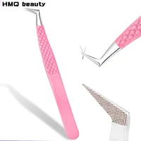 New 1Pc Eyelash Tweezers Anti-static Non-magnetic Professional Pincet 3D Eyelash Extension Tweezer 100% Closure Makeup Tool 1