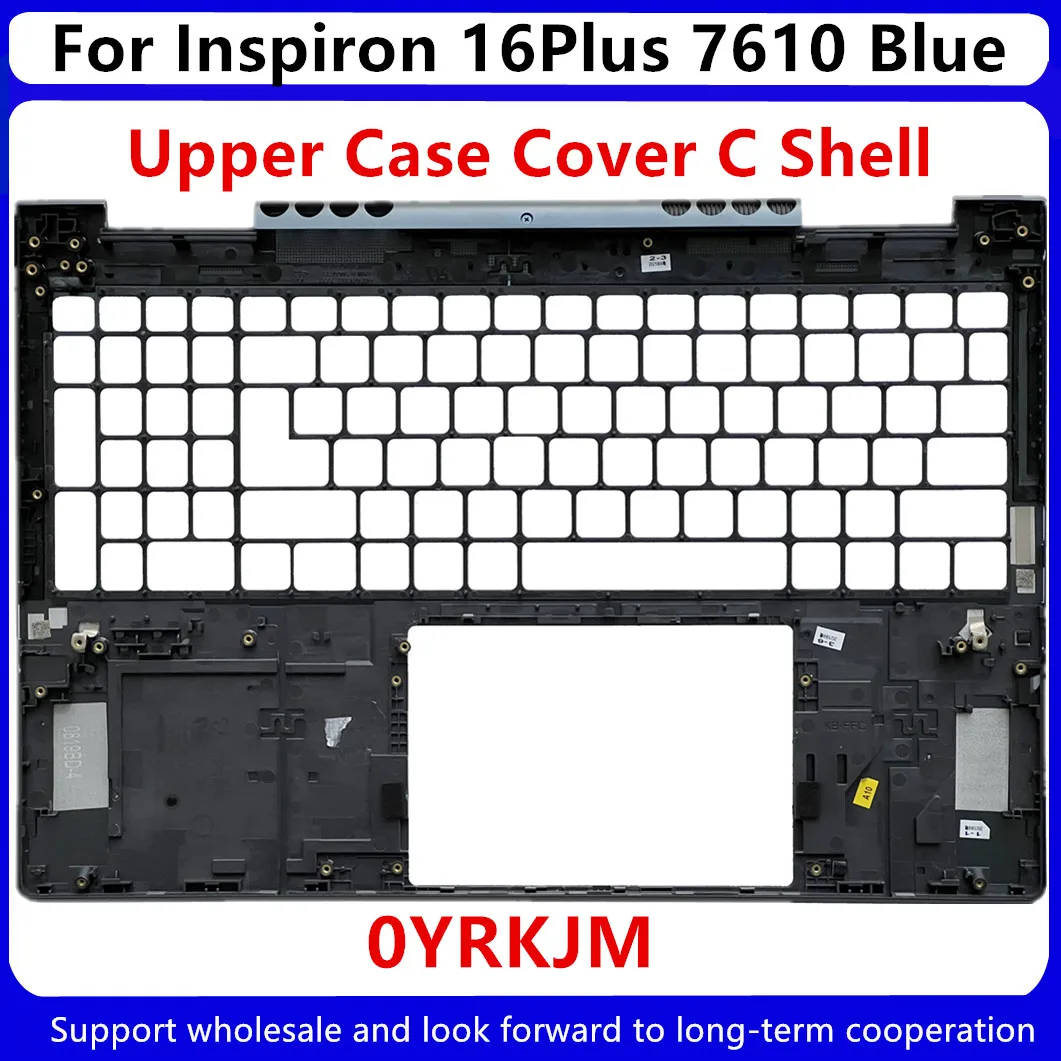 para Dell Inspiron 16plus 7610 Lcd Traseira Capa Superior Case Azul com Cola 0hnyf4 Hnyf4 Case Superior Palmrest Capa Inferior Novo - Imagem 4