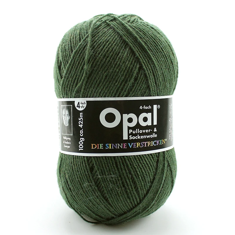 1*100g ball Opal wool yarn Uni 4ply yarn Sock Yarn 75% wool, 25% polyamide/ Nylon  socks knitting yarn 6