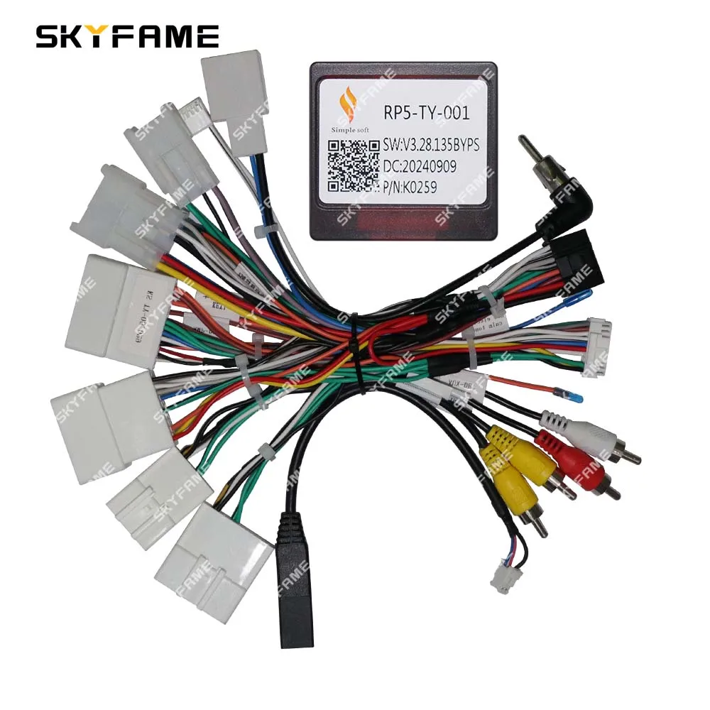 16Pin Car Wiring Harness Adapter Canbus Box For Toyota RAV4 C-HR Highlander Levin Corolla Camry Reiz Hilux car wire cable adapter
