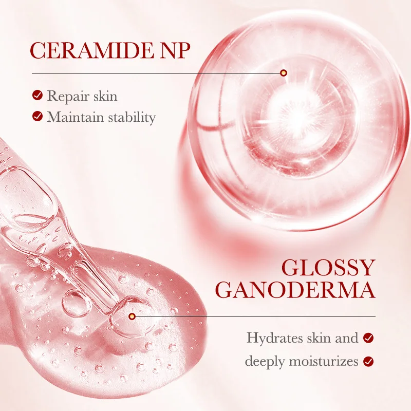 SADOER Ganoderma lucidum Dragon Blood Facial Serum Face Lotion Moisturizing Face Emulsion Oil Refreshing Control Facial Essence 3