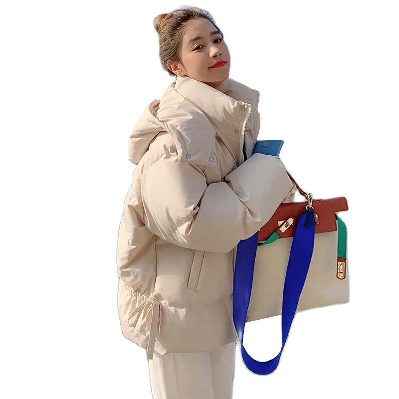 

Модные новые пуховые куртки с хлопковой подкладкой, новинка 2022, женские парки, толстая теплая зимняя куртка с капюшоном, шикарный дизайн, повседневная женская верхняя одежда