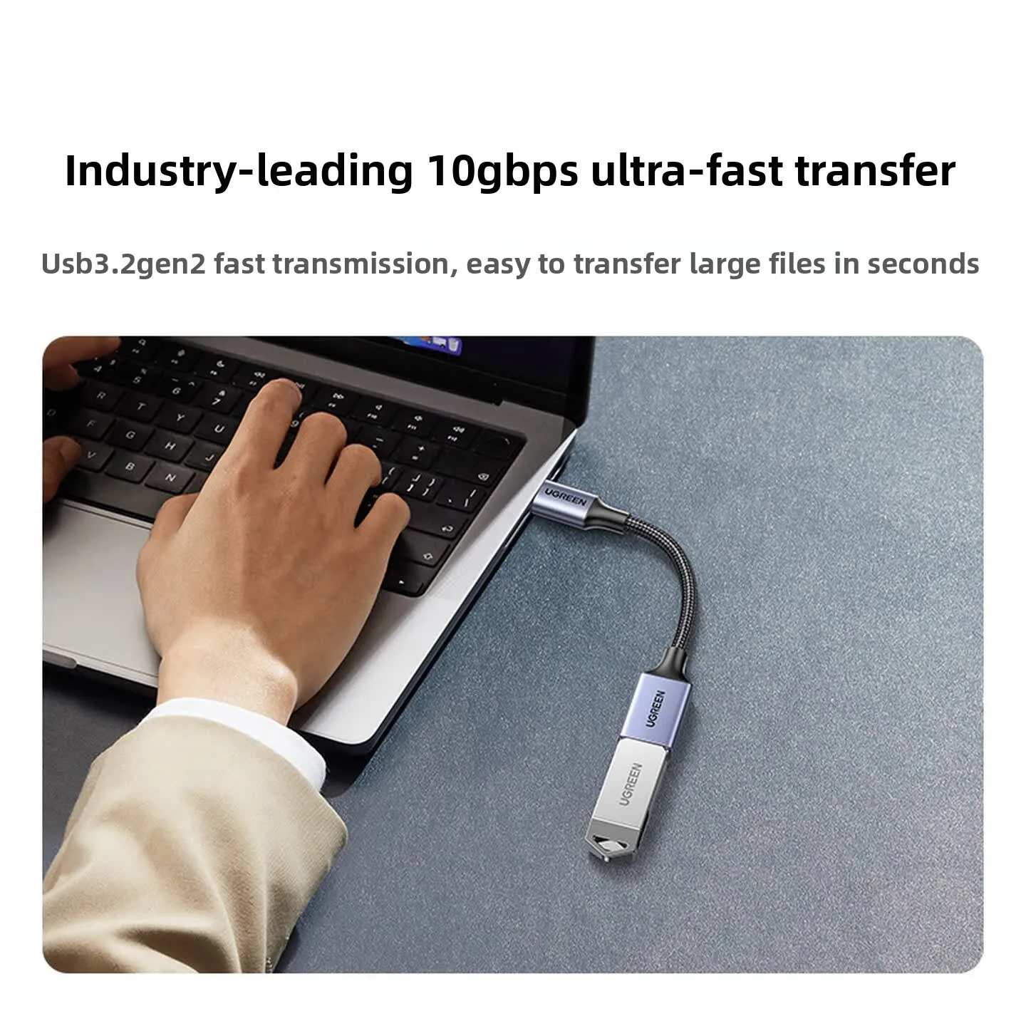 UGREEN Braided Type C to USB 3.2 OTG Adapter Cable