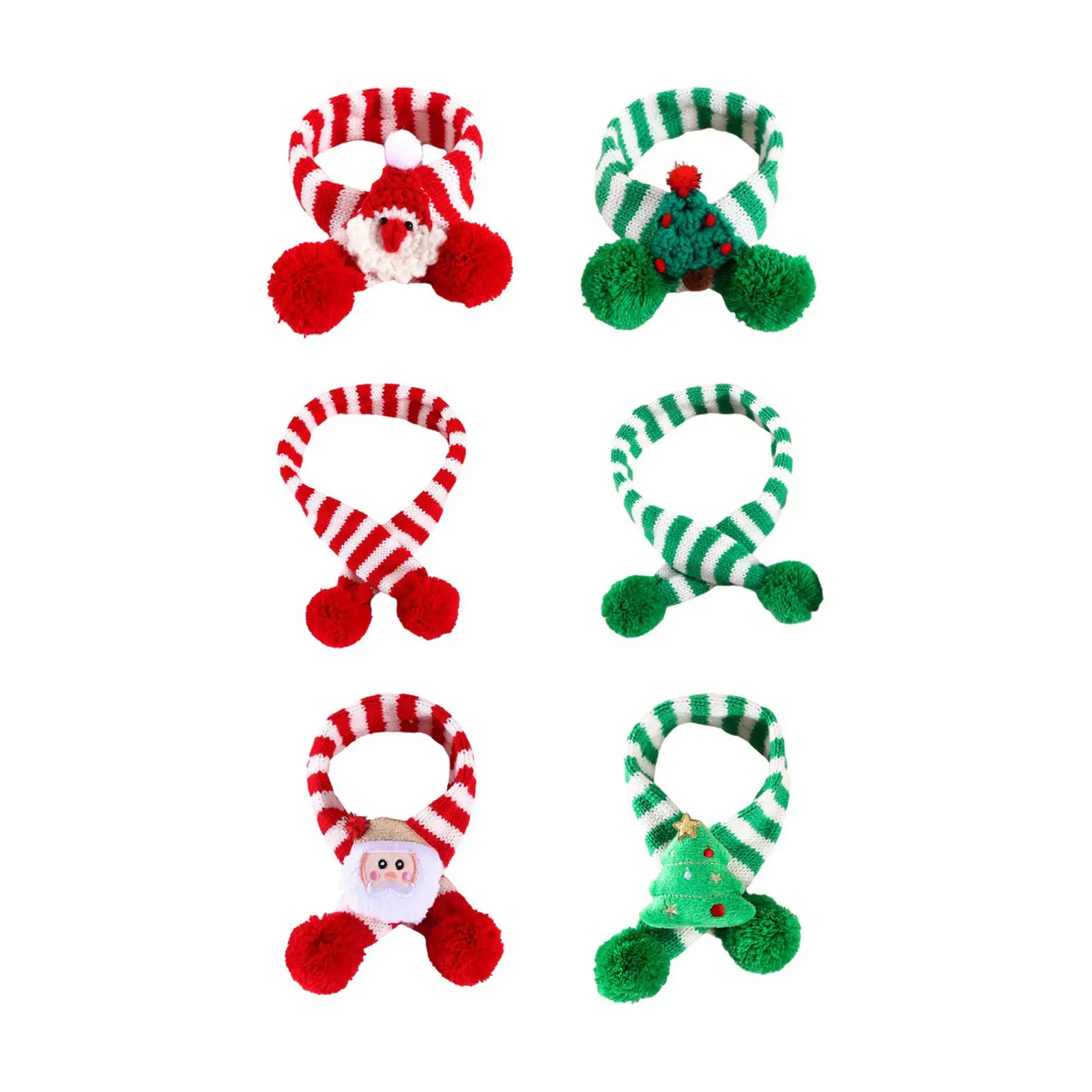 

Pet Christmas Scarf Mini Animal Scarf Winter Neck Warmer for Photo Props Cosplay Daily wearing Celebrating Family Gatherings