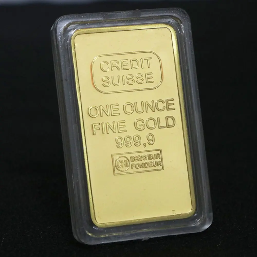 Gold Plated Bullion Bar - Modern Commemorative Coin Collectible