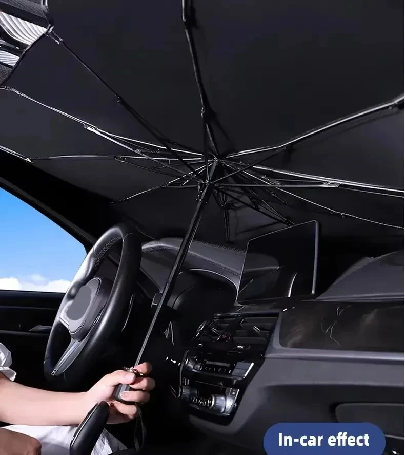 Parasole per Parabrezza Auto, Protezione Solare Estiva, Accessorio per Raffreddamento Interno dell'Auto - Image 6