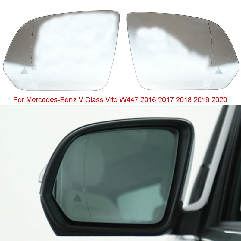 

Auto Heated Blind Spot Warning Wing Rear Mirror Glass For Mercedes-Benz V Class Vito W447 2016 2017 2018 2019 2020