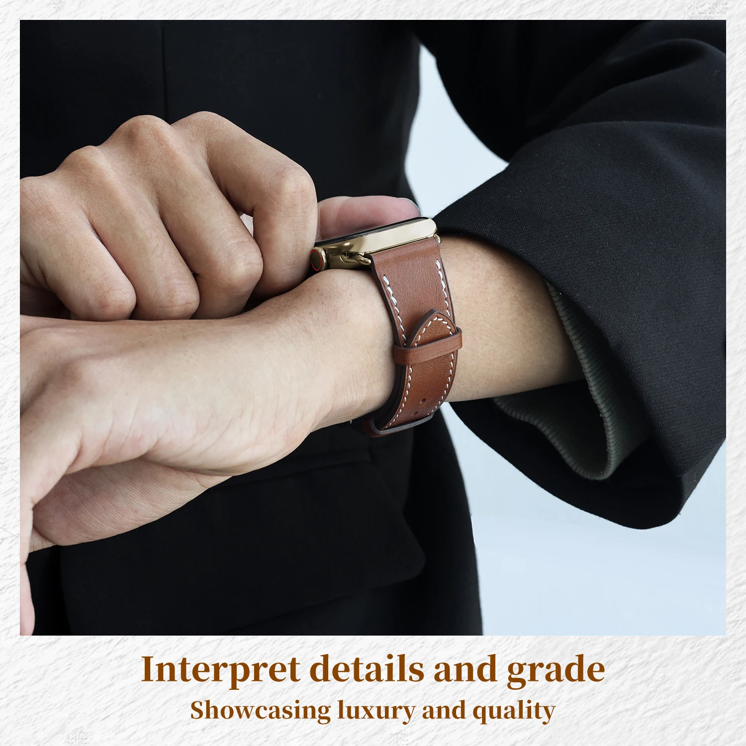 الفولاذ المقاوم للصدأ لحزام الساعة ، محول ذهبي دوا...