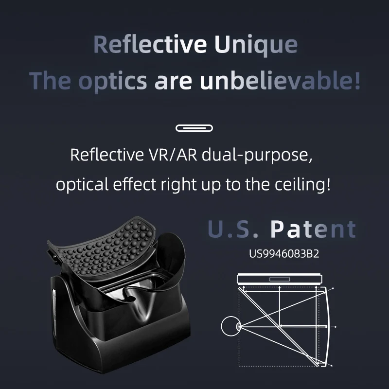 VR Glasses Headset GiAi Virtual Reality Glasses for Mobile Phone and 3D Camera