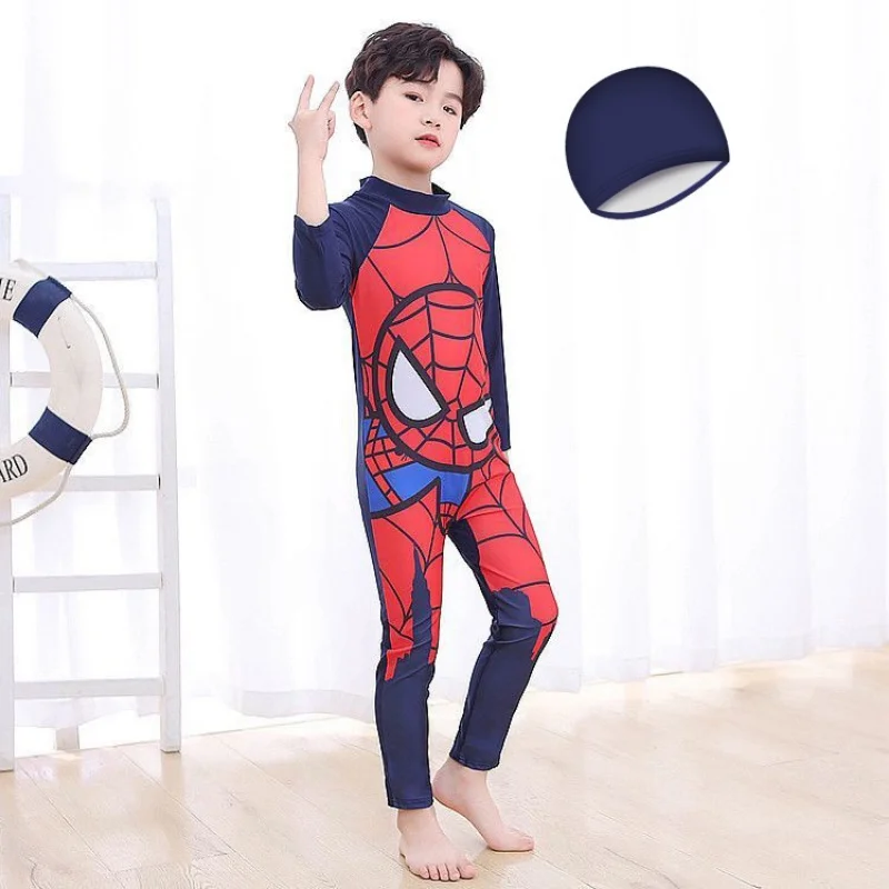 

Boy Swimsuit Costume Bathing Suit Cartoon Dinaosaur Pattern Print Kids Cute Beach Swimwear