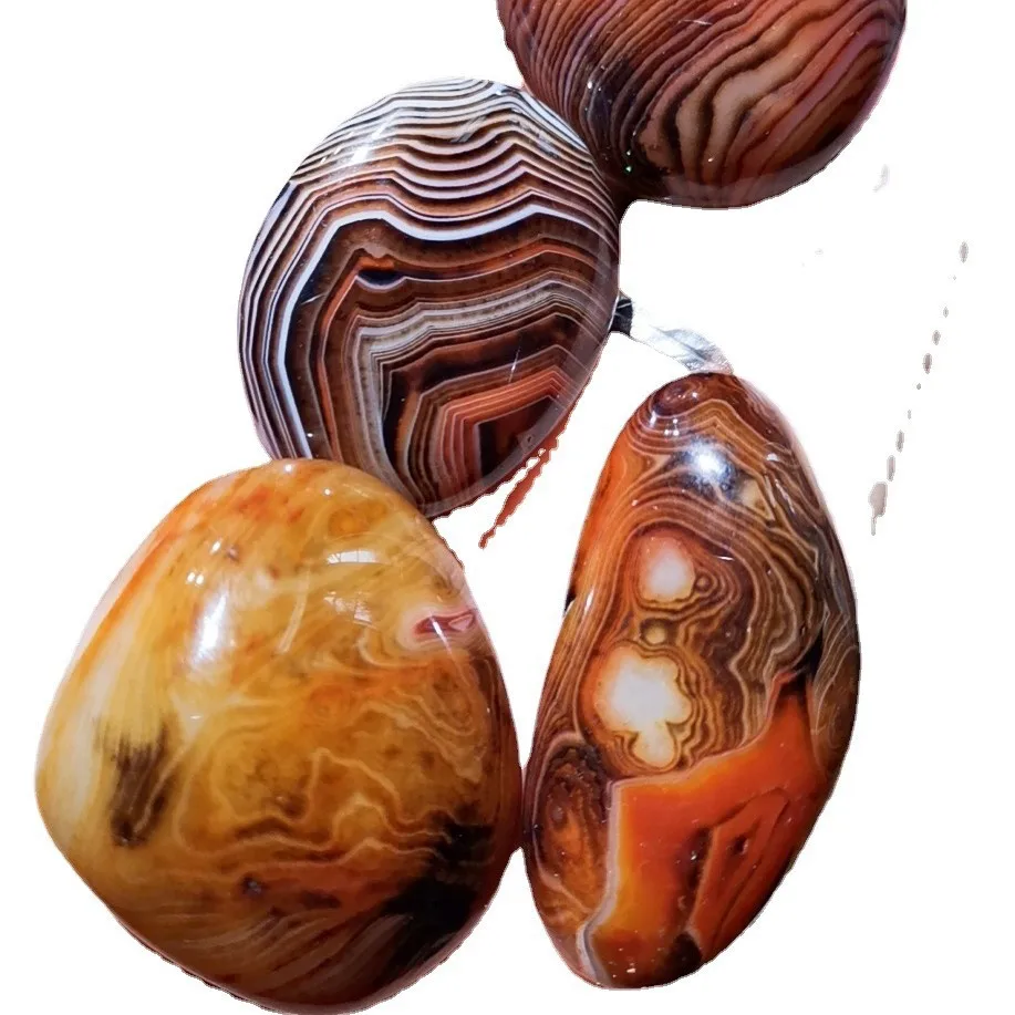 Random Natural Sardonyx Palm, Natural Polished Agate Palm Stone, Healing Crysta