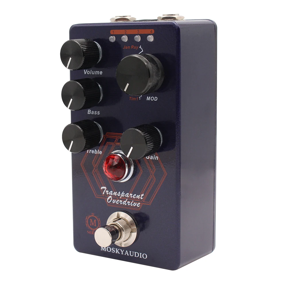 MOSKYTRANSPARENTDRIVEGuitarPedalPassthroughClearOverdrive