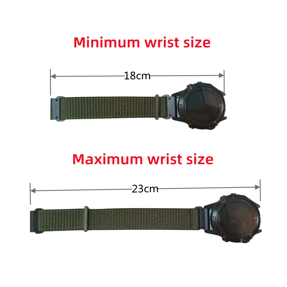 Versatile Nylon Watch Strap, Available in Multiple Sizes