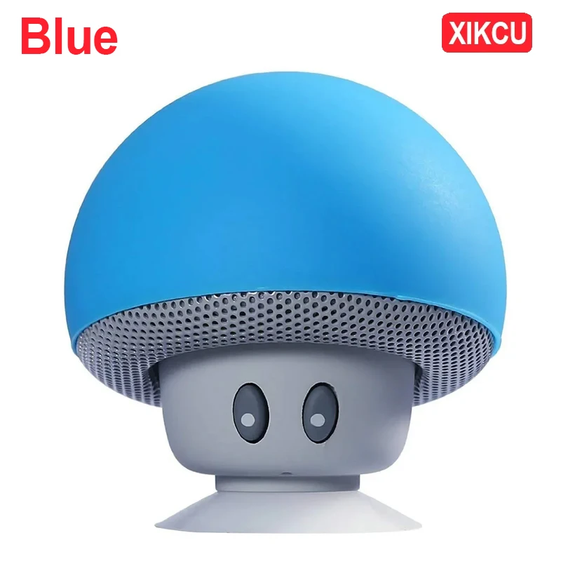 XIKCU Mini Grzybek Głośnik Bluetooth Kreatywny Mini Przyssawka Przenośny Inteligentny Głośnik do Telefonów Transgraniczny Prezent z Kreskówką