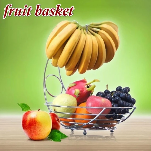 Superior Metal Fruit Basket Banana Rack Fruit Rack Storage Basket