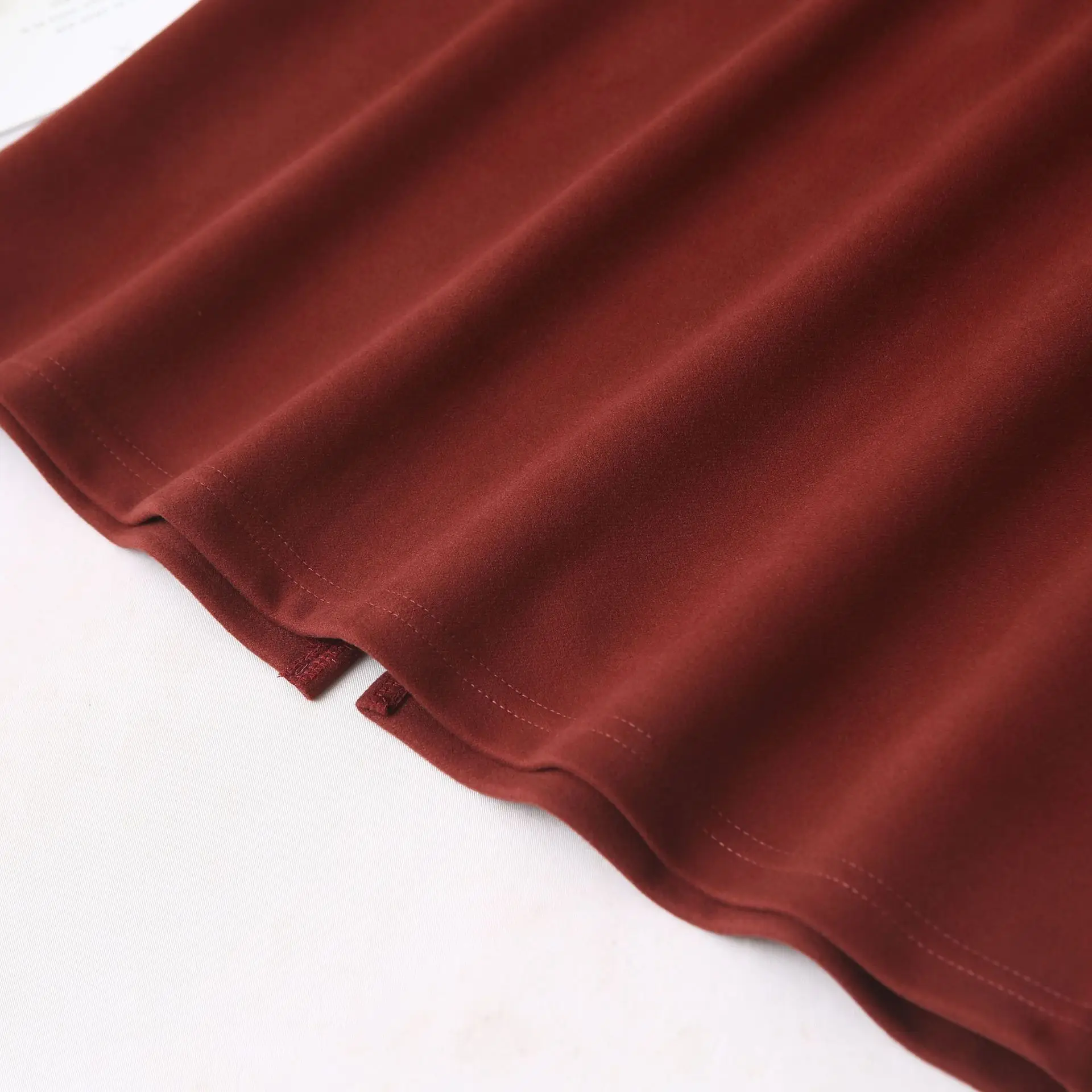 Woolen Skirt Female Fall New Plus Size High Waist A-Line Slit Wrap Hip Long Skirt 9281