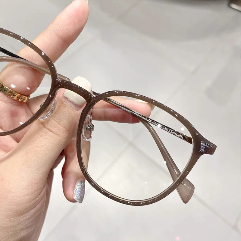 Ultra Light TR90 Oval Frame Reading Glasses Fashionable Anti Blue Light Presbyopia Glasses Women Clear Lens Far Sight Glasses 4